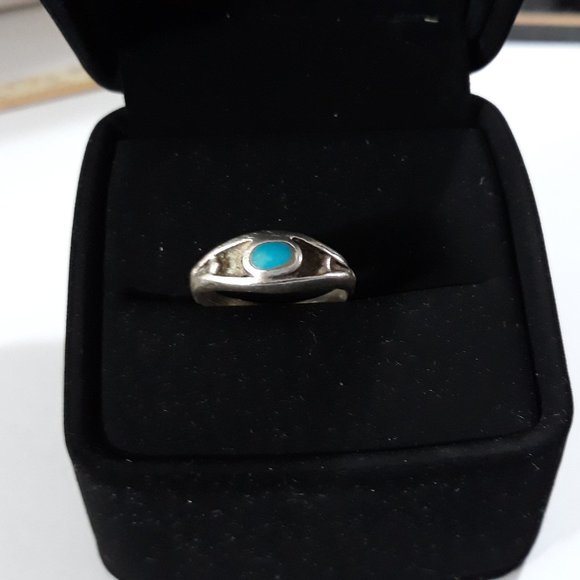 Promise Turquoise December Birthstone Ring 925 - Picture 2 of 8